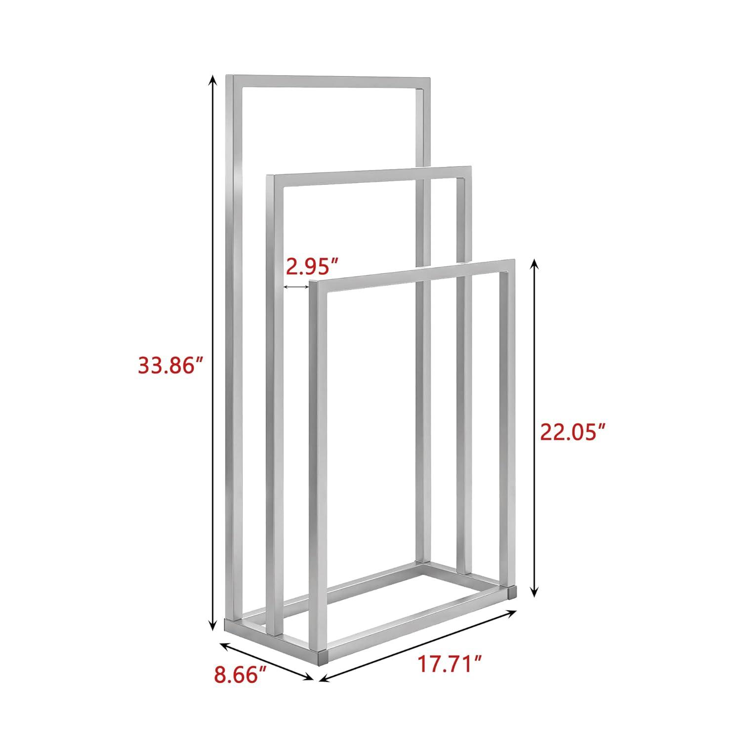 Freestanding 3-tier metal towel rack
