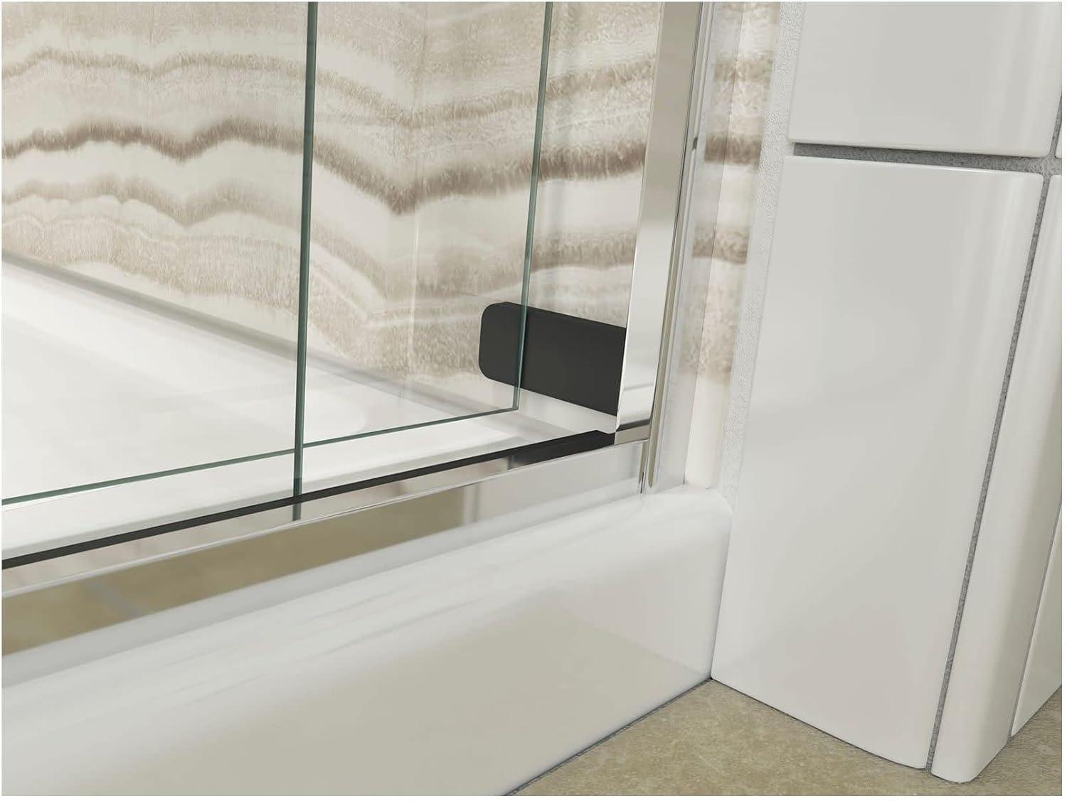 Levity 59.62" x 62" Bypass Bath Door with CleanCoat® Technology