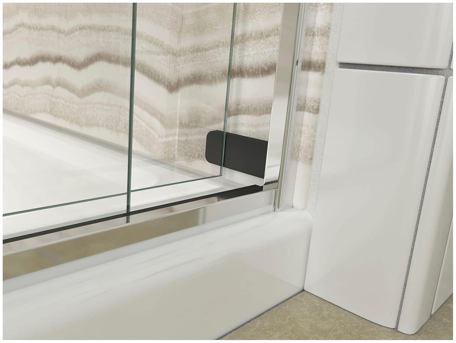 Levity 59.62" x 62" Bypass Bath Door with CleanCoat® Technology