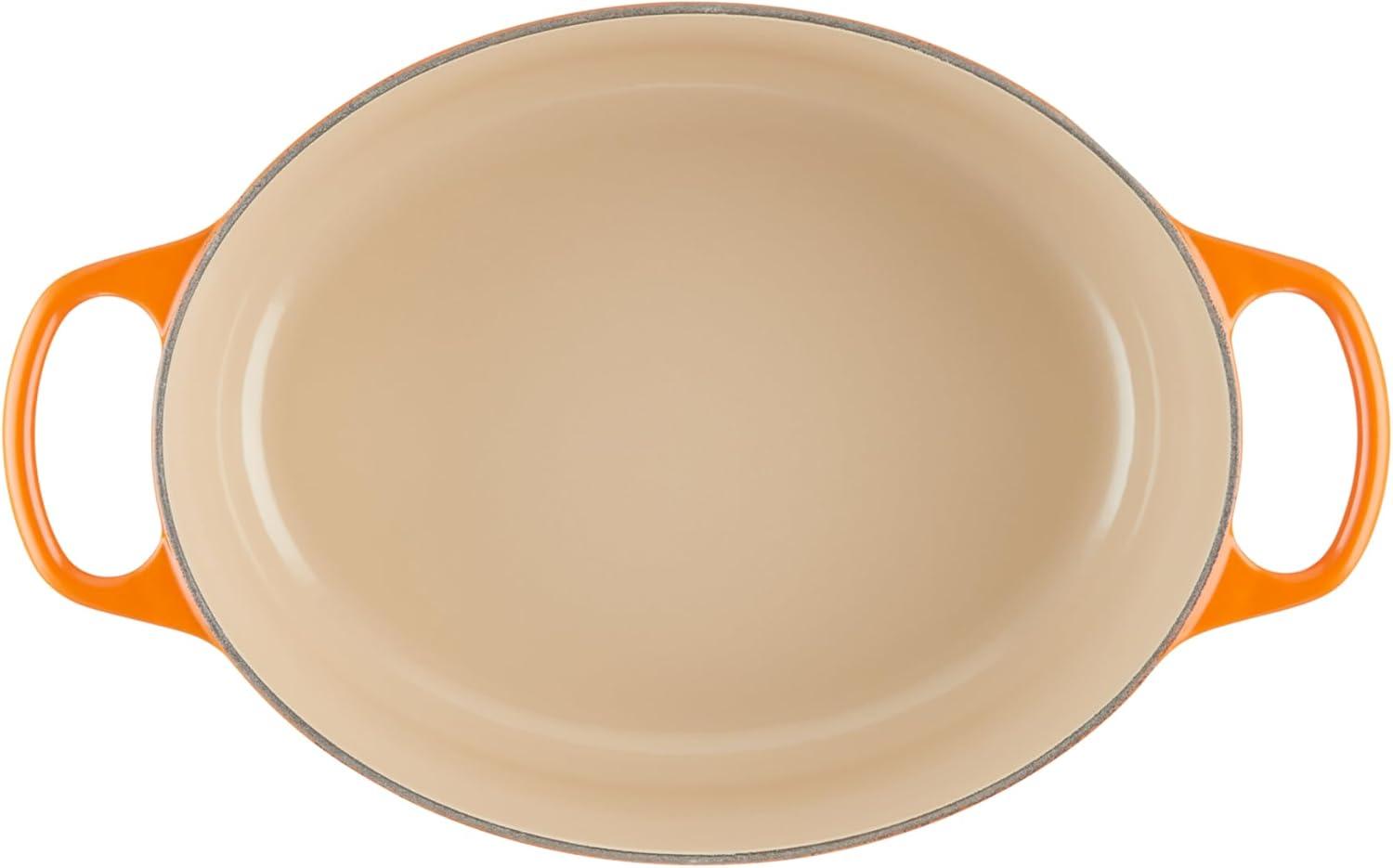 Le Creuset 29cm Signature Cast Iron Oval Casserole, Flame