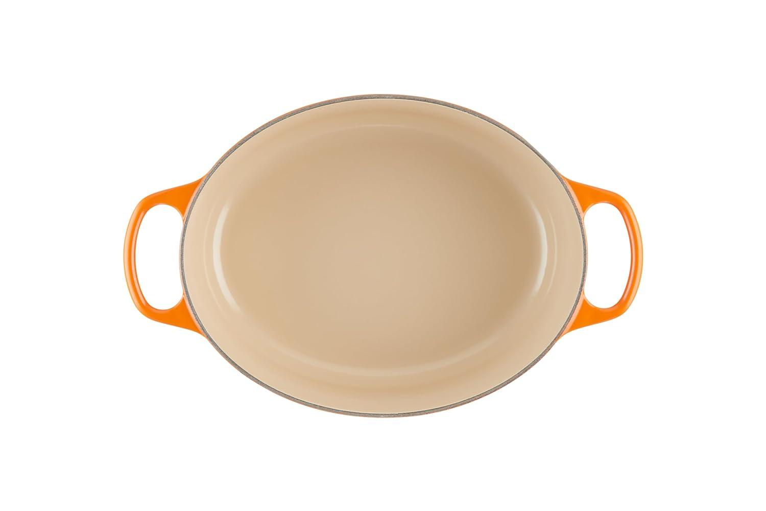 Le Creuset Cazuela Ovalada de Hierro Fundido Signature de 29 Cm, Llama