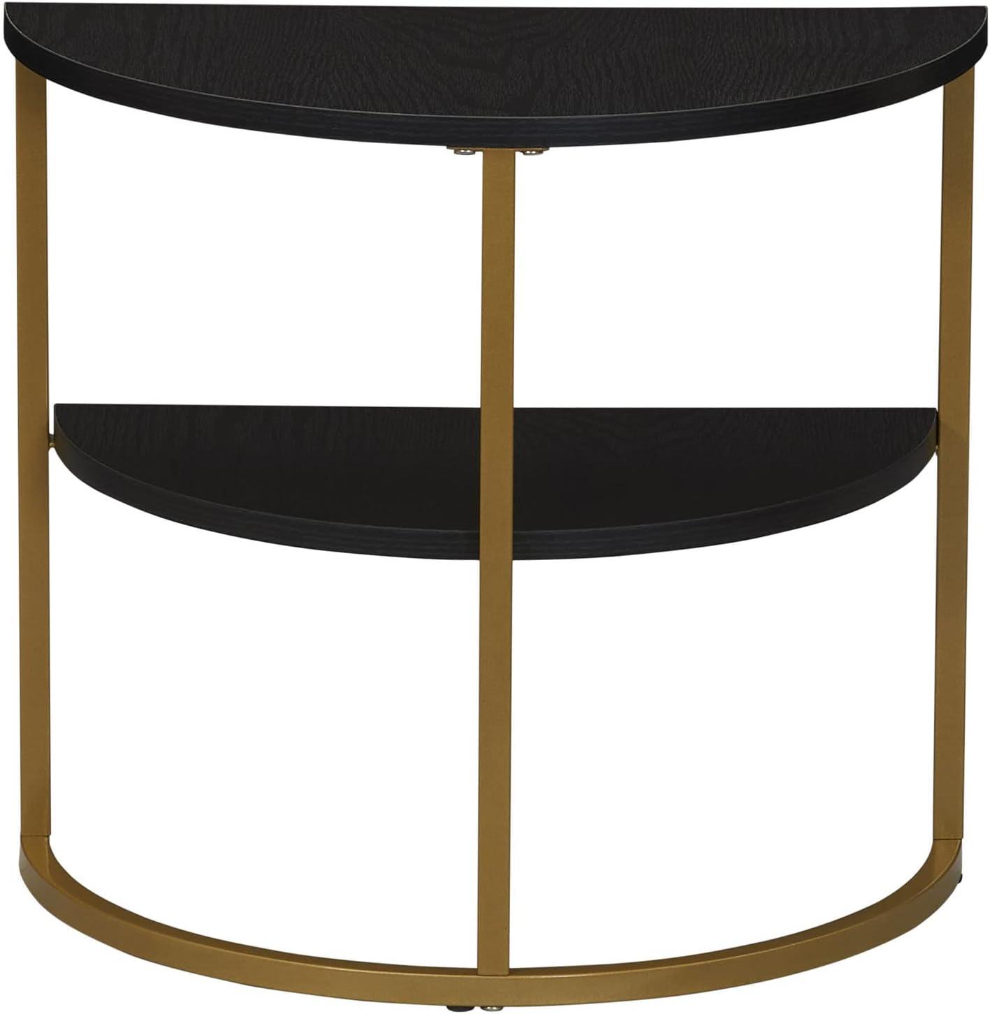 Household Essentials Half Moon Side End Table