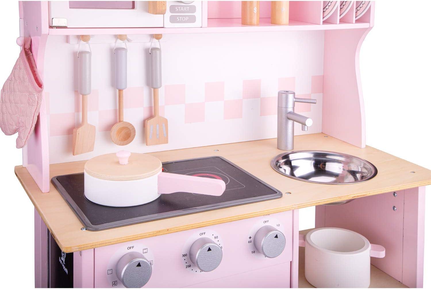 New Classic Toys Kitchenette Modern Electric Cooking, Pink