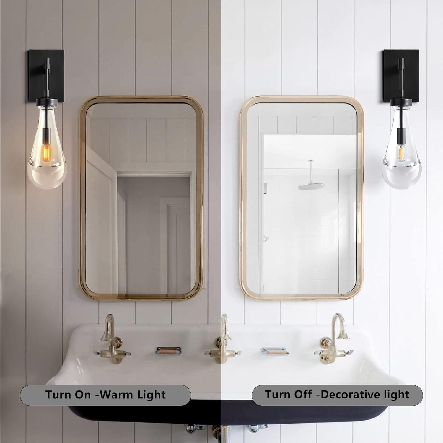 Raindrop Thick Crystal Arm Wall Sconce