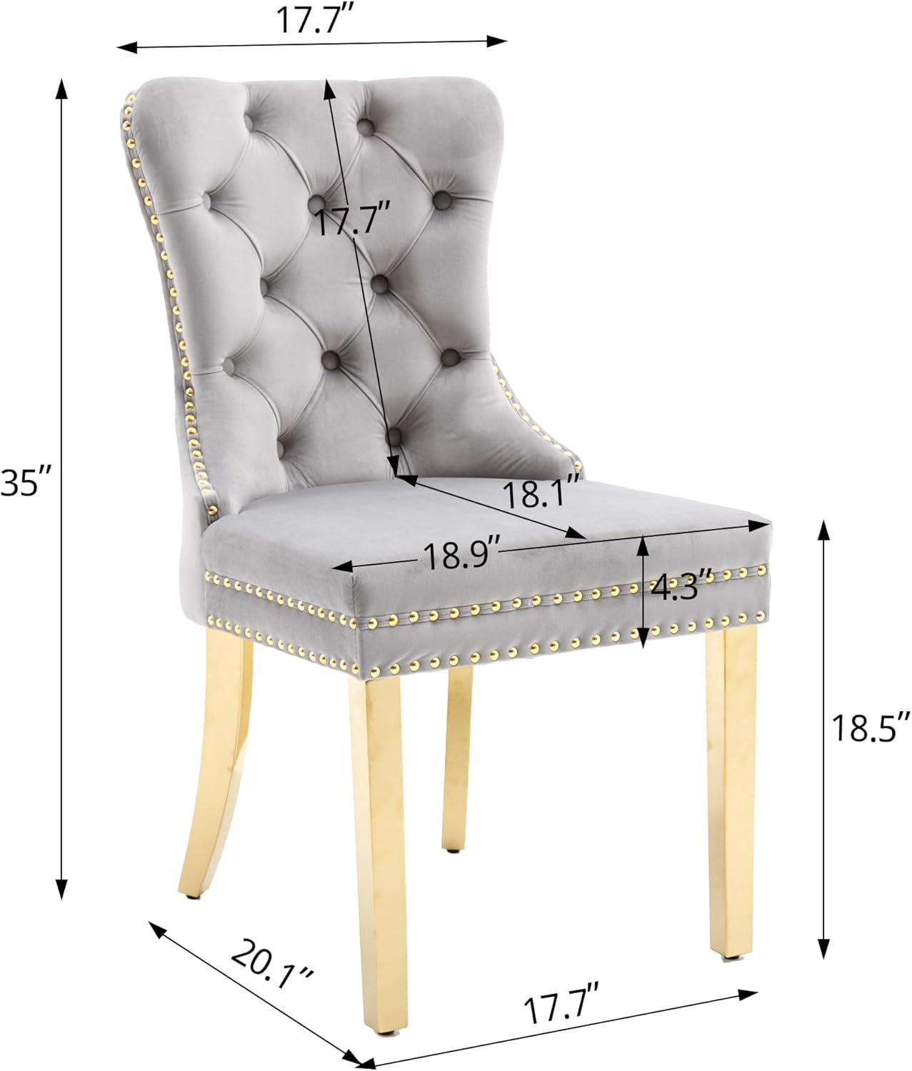 Kiliam Tufted Upholstered Back Side Chair Dining Chair