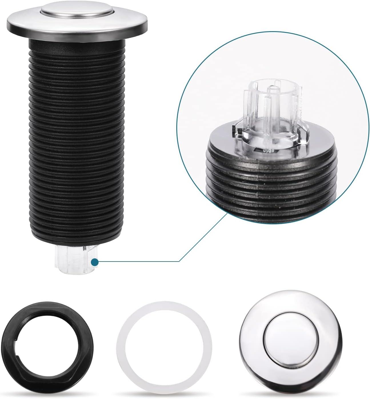 Kraus KRAUS Garbage Disposal Air Switch Kit with Push Button, AC Adapter, Power Cord, and Air Tube Included