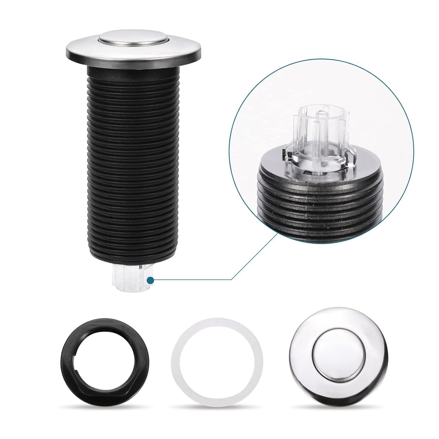 Kraus KRAUS Garbage Disposal Air Switch Kit with Push Button, AC Adapter, Power Cord, and Air Tube Included