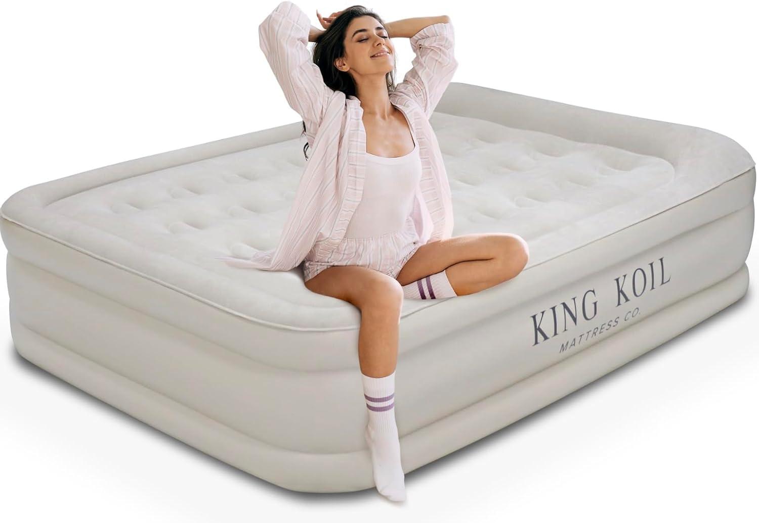 Luxury Raised Queen Air Mattress with Built-in Pump