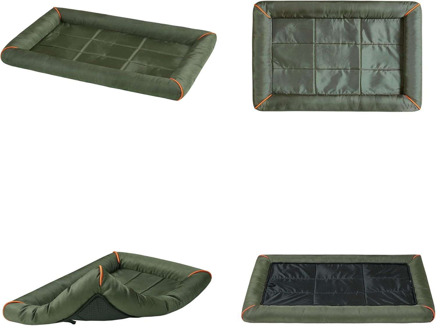 Friends Forever Nova Bolster Dog Bed Crate Pad, Washable Dog Mat for Raised Dog Bed and Dog Crate Bed