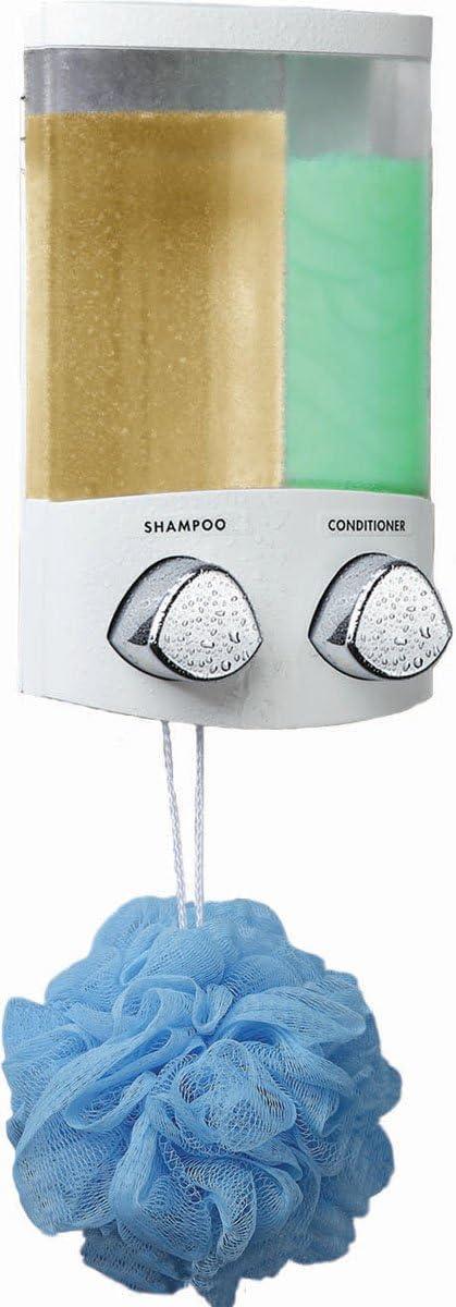 Better Living Products  EURO DUO Soap and Shower Dispenser Satin Silver