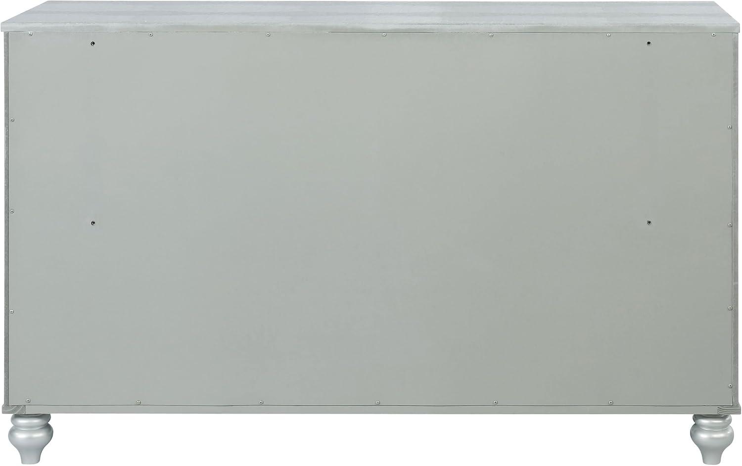Gunnison 6-drawer Dresser Silver Metallic