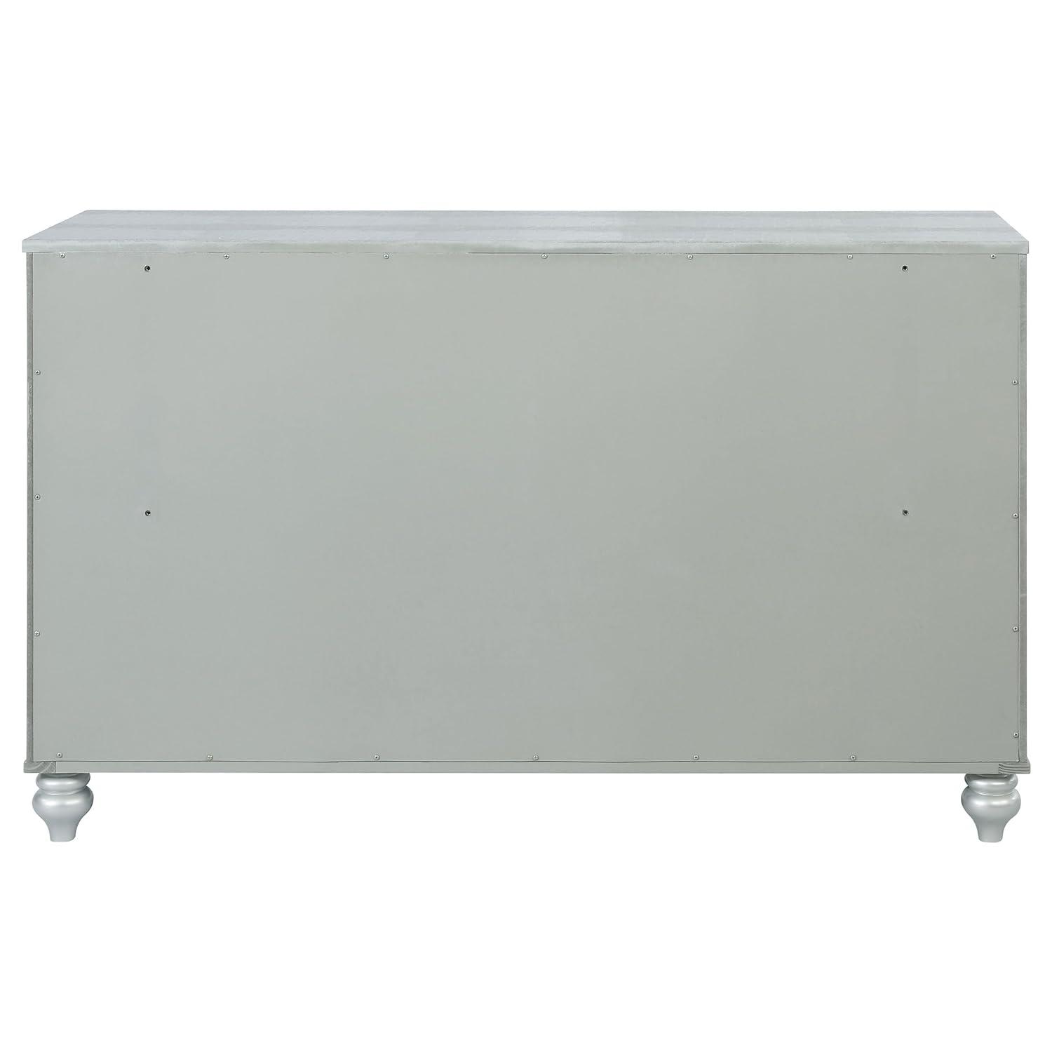 Gunnison 6-drawer Dresser Silver Metallic