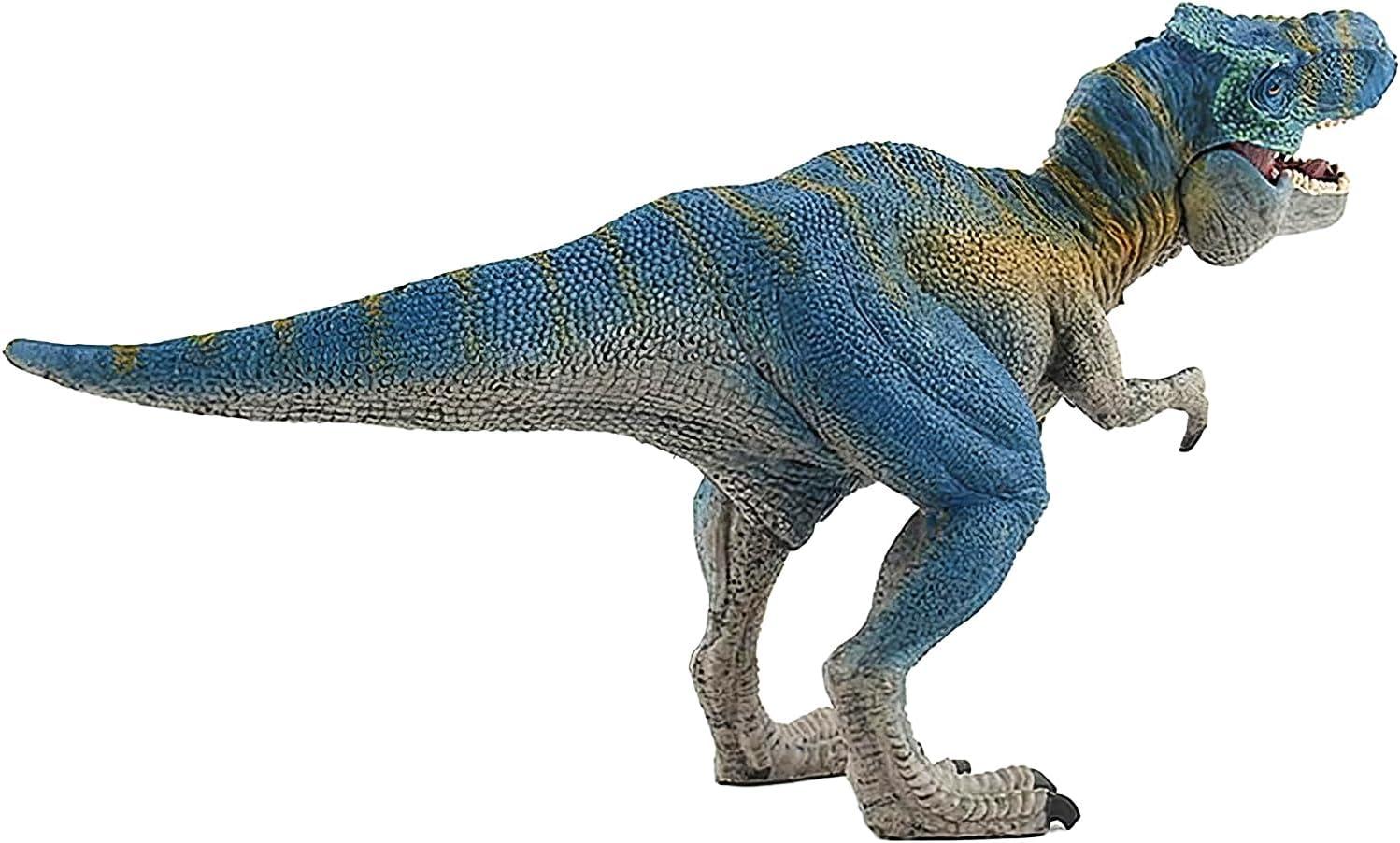 Large Blue and Yellow Realistic Dinosaur Figurine