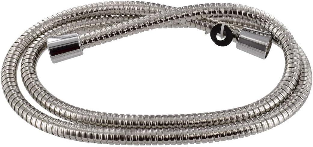 Valterra PF276032 Manguera de Ducha de Acero Inoxidable con Doble Gancho - 60", Cromada