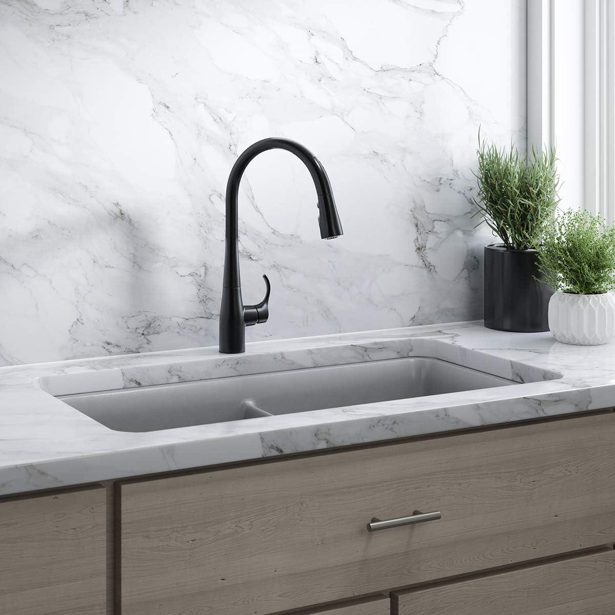 Cairn® 34" L x 18" W Under-Mount Double-Equal Kitchen Sink