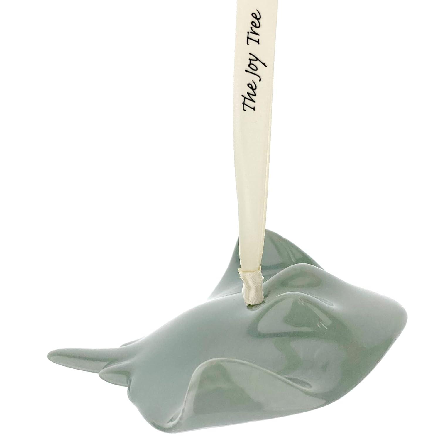 Stingray Ornament – Porcelain Art Hanging Figurine