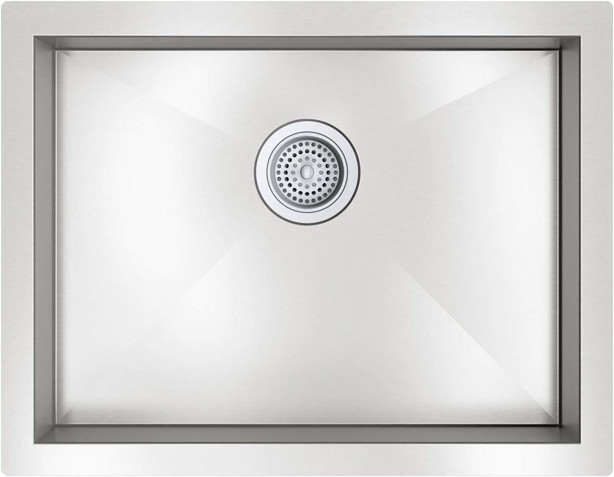 Vault 24-In X 18-1/4-In X 6-1/4-In Undermount Single-Bowl Kitchen Sink