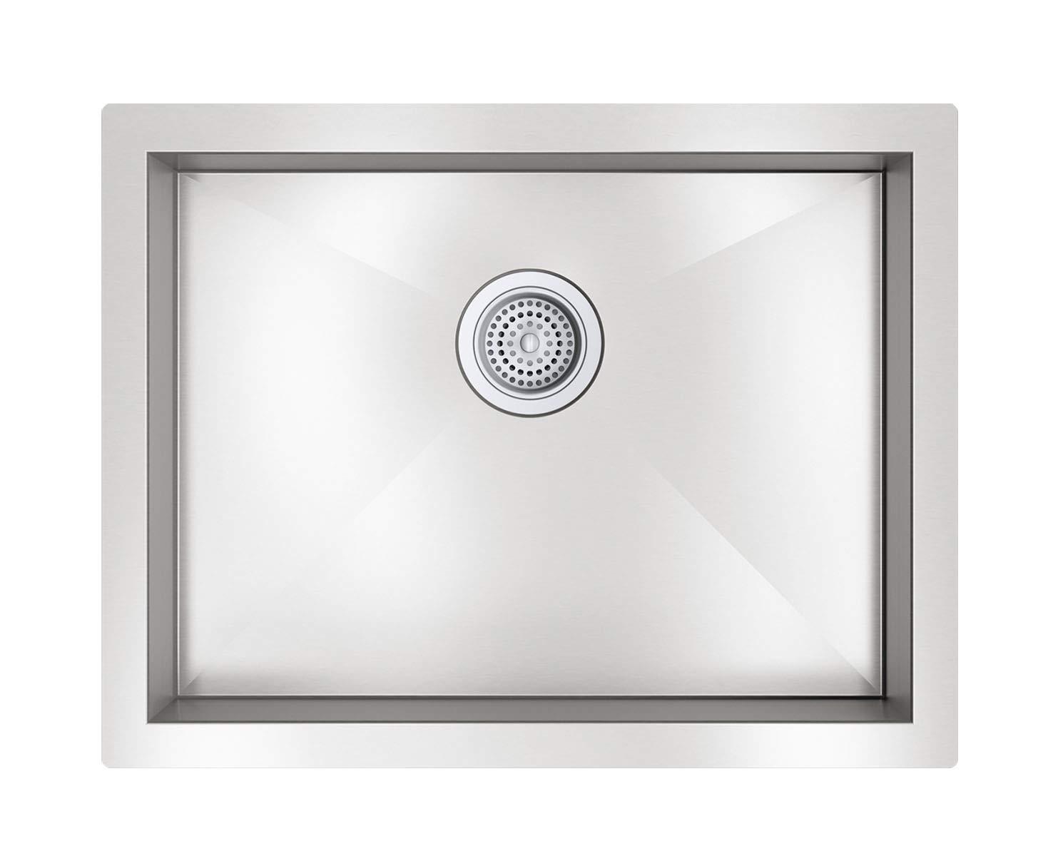 Vault 24-In X 18-1/4-In X 6-1/4-In Undermount Single-Bowl Kitchen Sink