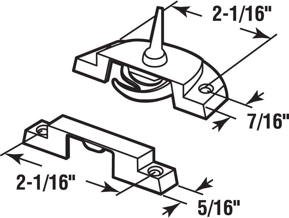 Bronze Diecast Double Hung Window Sash Lock