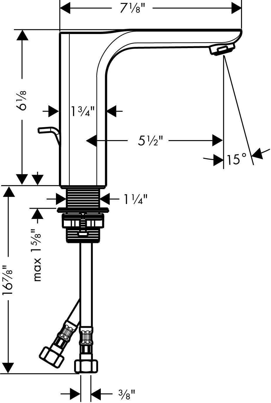 Urquiola Single-Hole Single-handle Bathroom Faucet with Drain Assembly