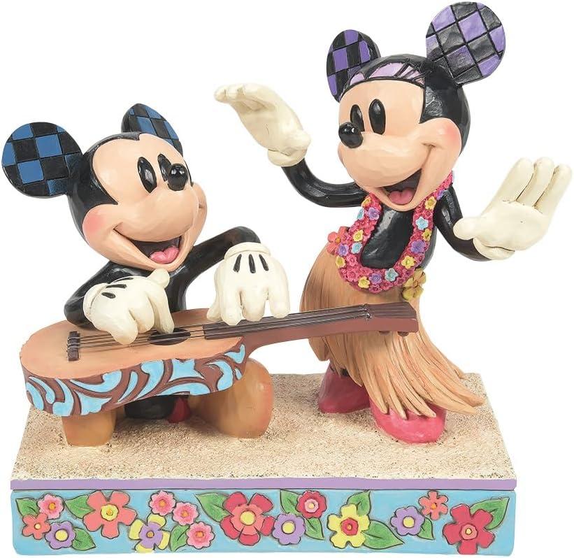 Jim Shore Disney Traditions Mickey and Minnie Hawaii Figurine