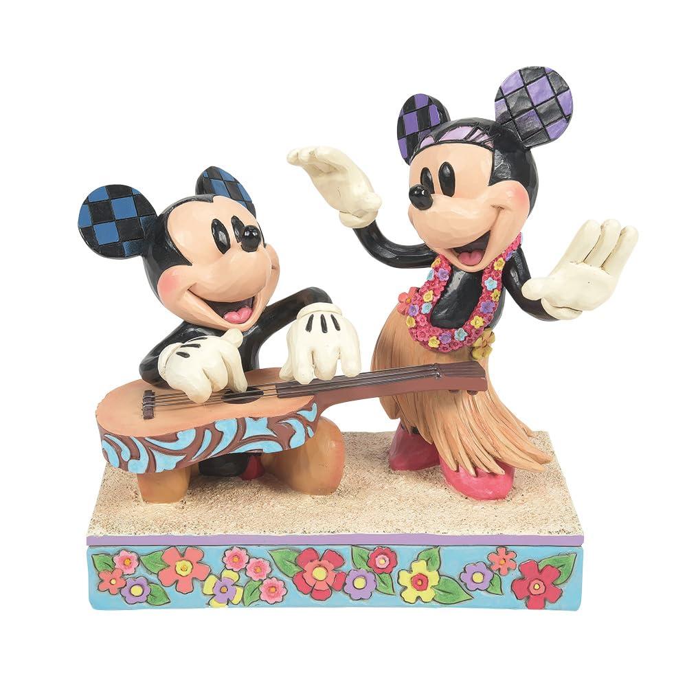 Jim Shore Disney Traditions Mickey and Minnie Hawaii Figurine
