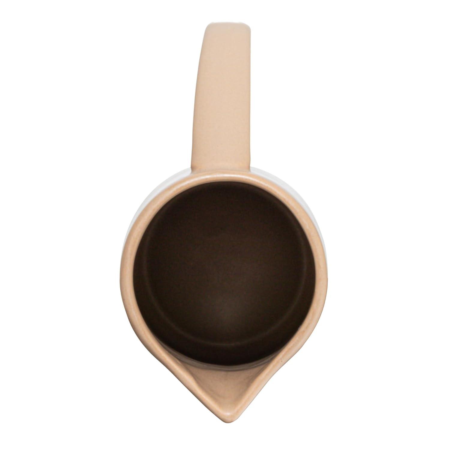 Bloomingville Modern Stoneware Pitcher, Putty Beige