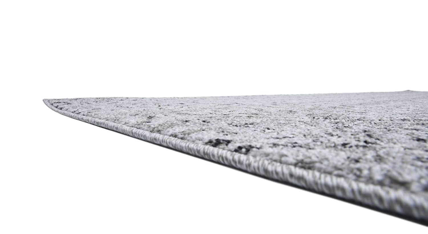 Unique Loom Del Mar Collection Area Rug - Jennifer (7' 10" Square, Gray/ Black)