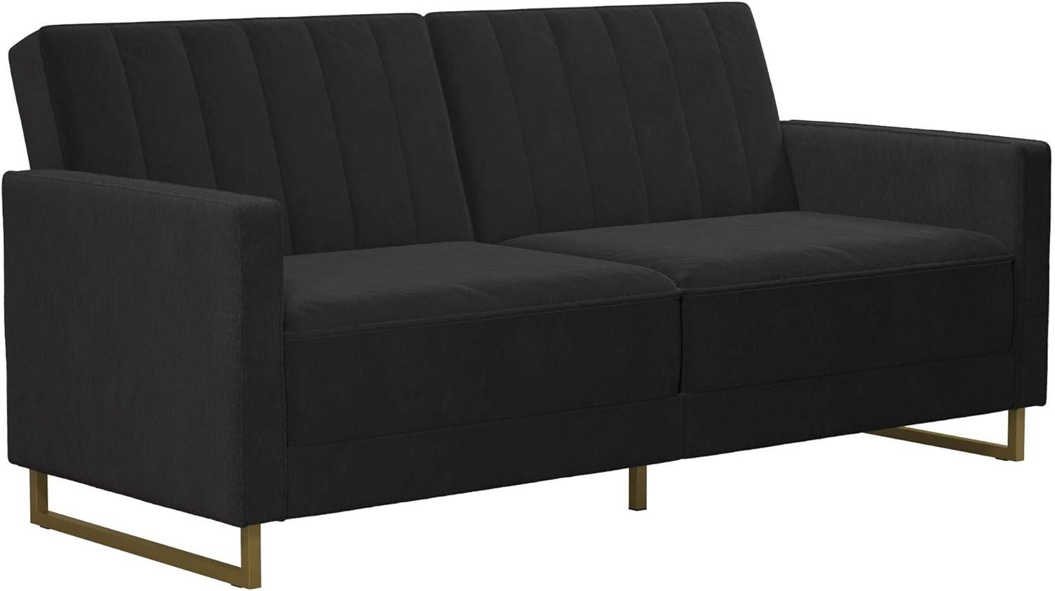 Skylar Full / Double 77'' Velvet Tufted Convertible Sofa