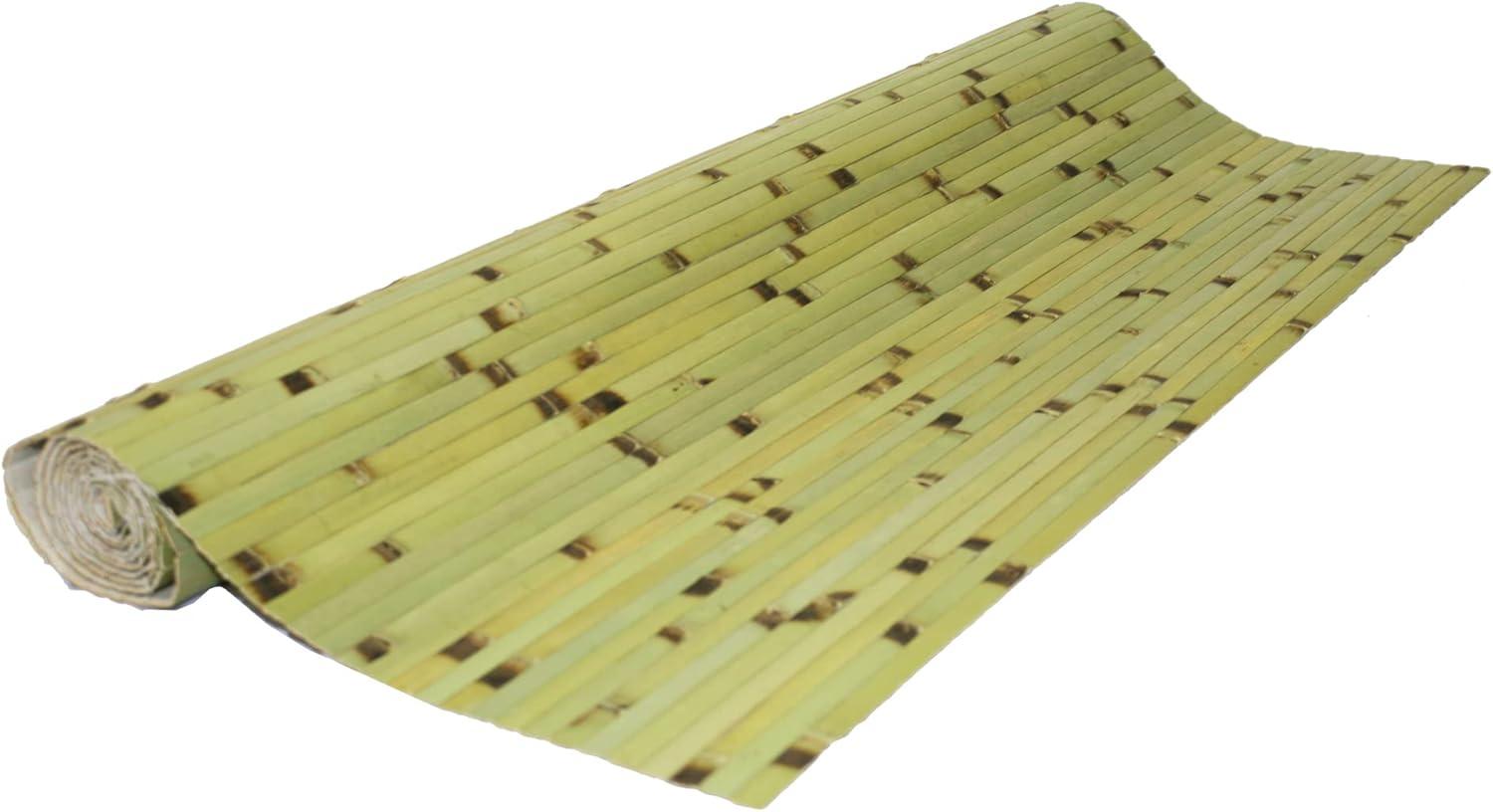 Forever Bamboo Wainscoting Wall Panel for Interior Decoration Bamboo Wall Panel Dark Green Burnt 48 in H x 96 in L