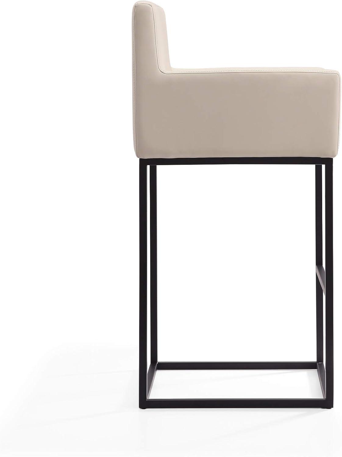 Ambassador Metal Counter Height Barstool - Manhattan Comfort