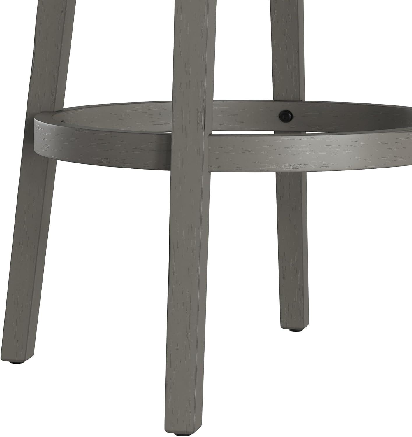 30.25" Clarion Swivel Barstool Distressed Gray - Hillsdale Furniture