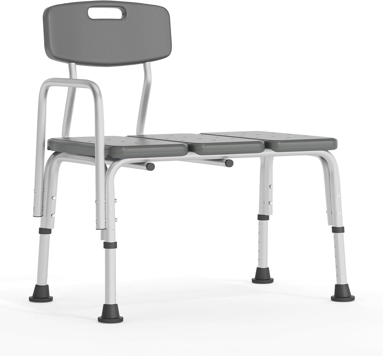 Phoebe Aluminum Height Adjustable Medical Shower Transfer Bench