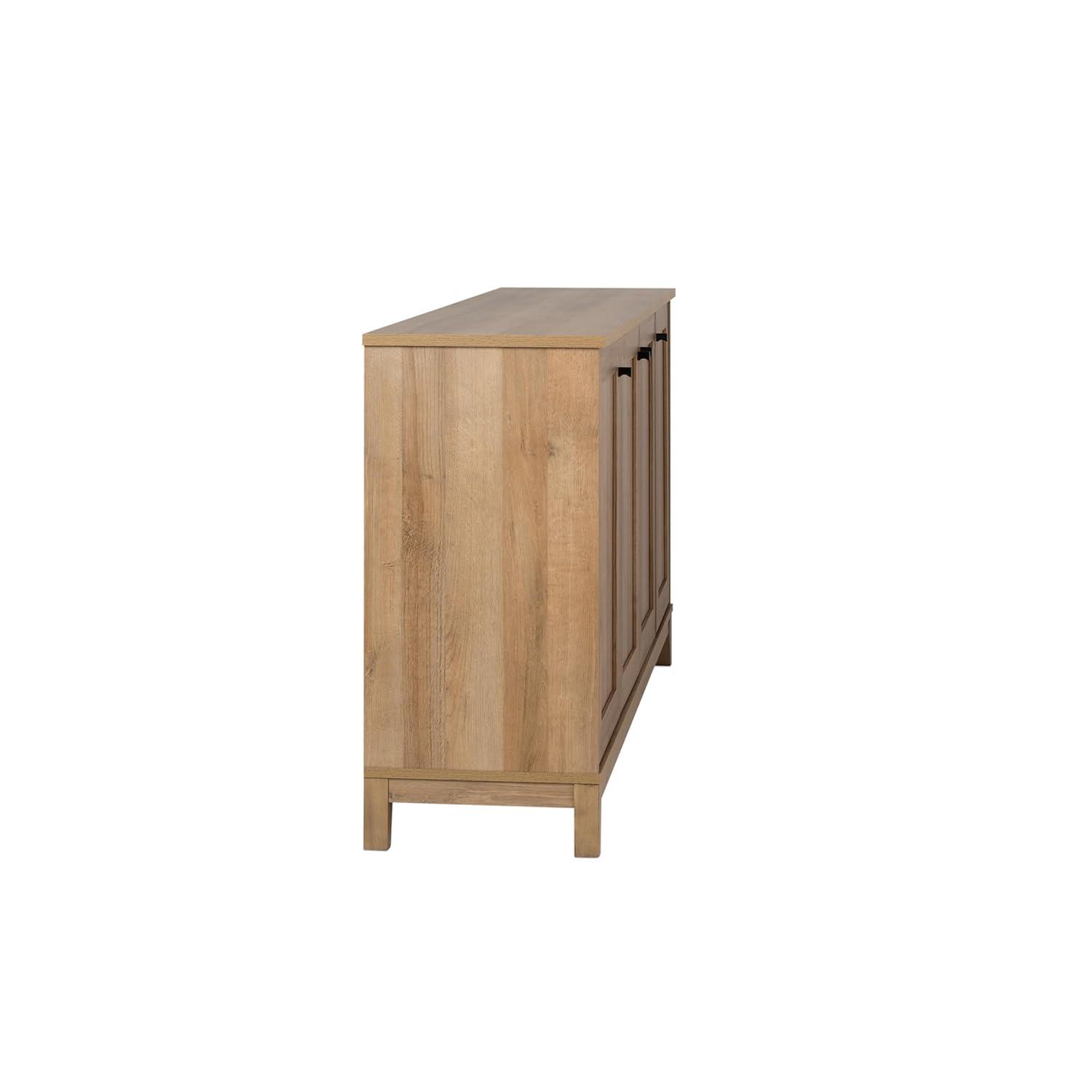 Millwood Pines Gonroff 4 Panel Door Console Table Storage Cabinet with Doors and Shelves, Sideboard Storage Cabinet
