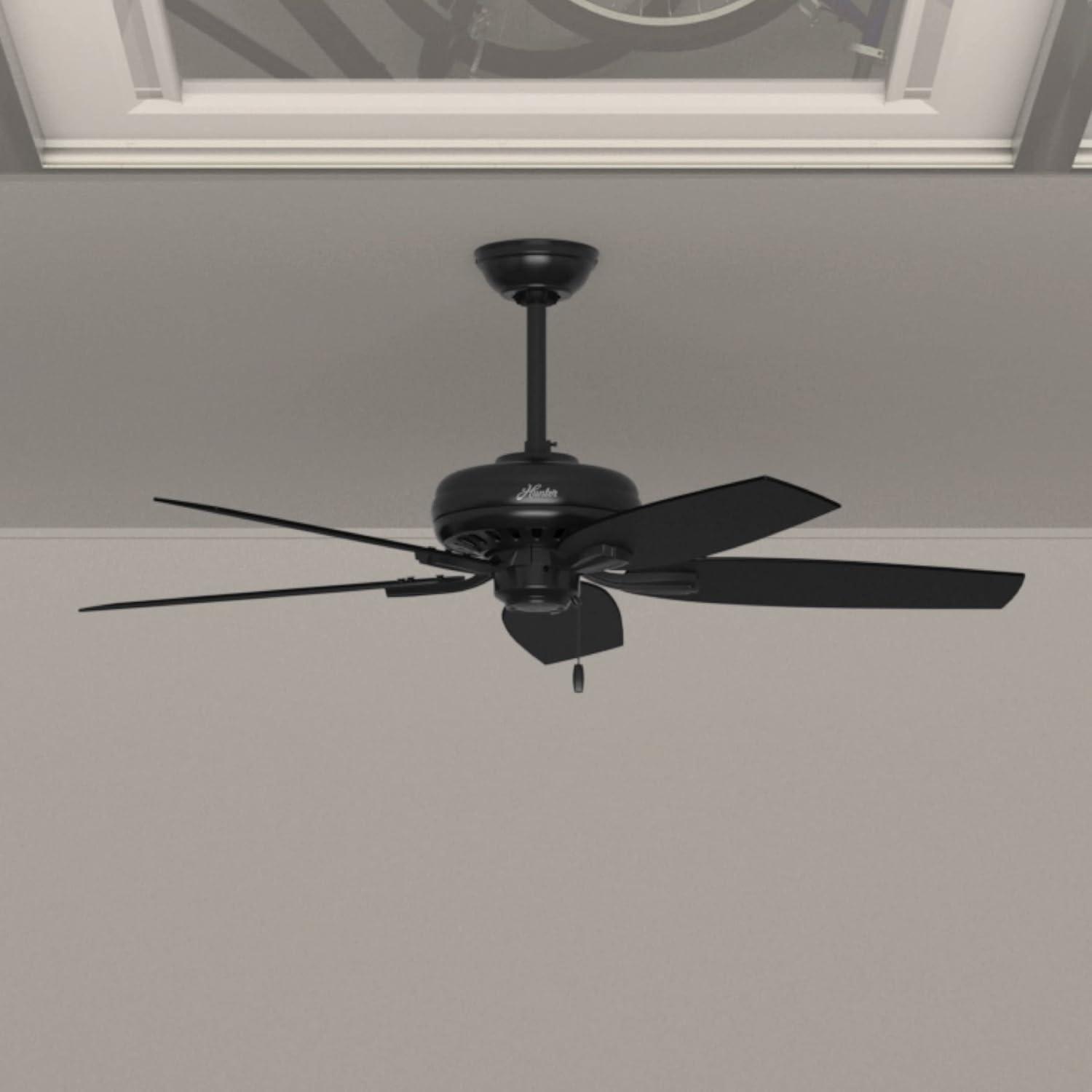 52" Newsome 5 - Blade Outdoor Standard Ceiling Fan with Pull Chain
