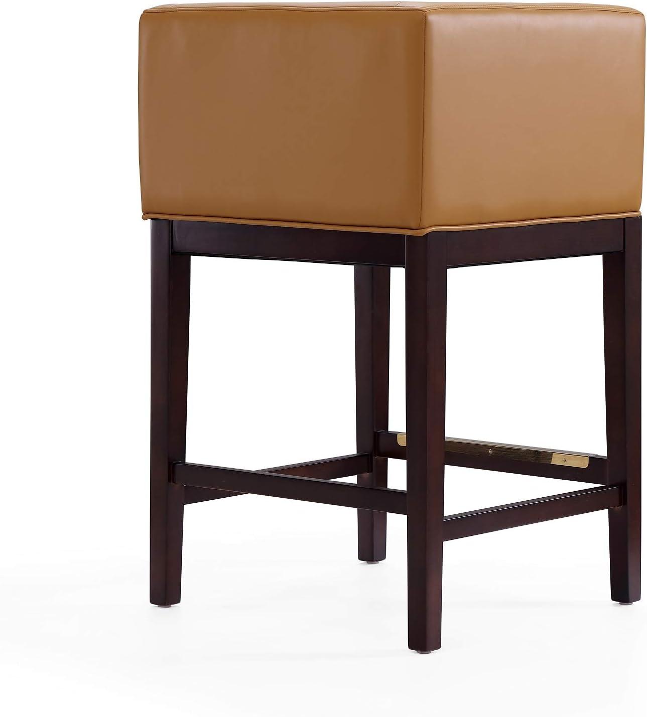 Kingsley Beech Wood Counter Height Barstool - Manhattan Comfort