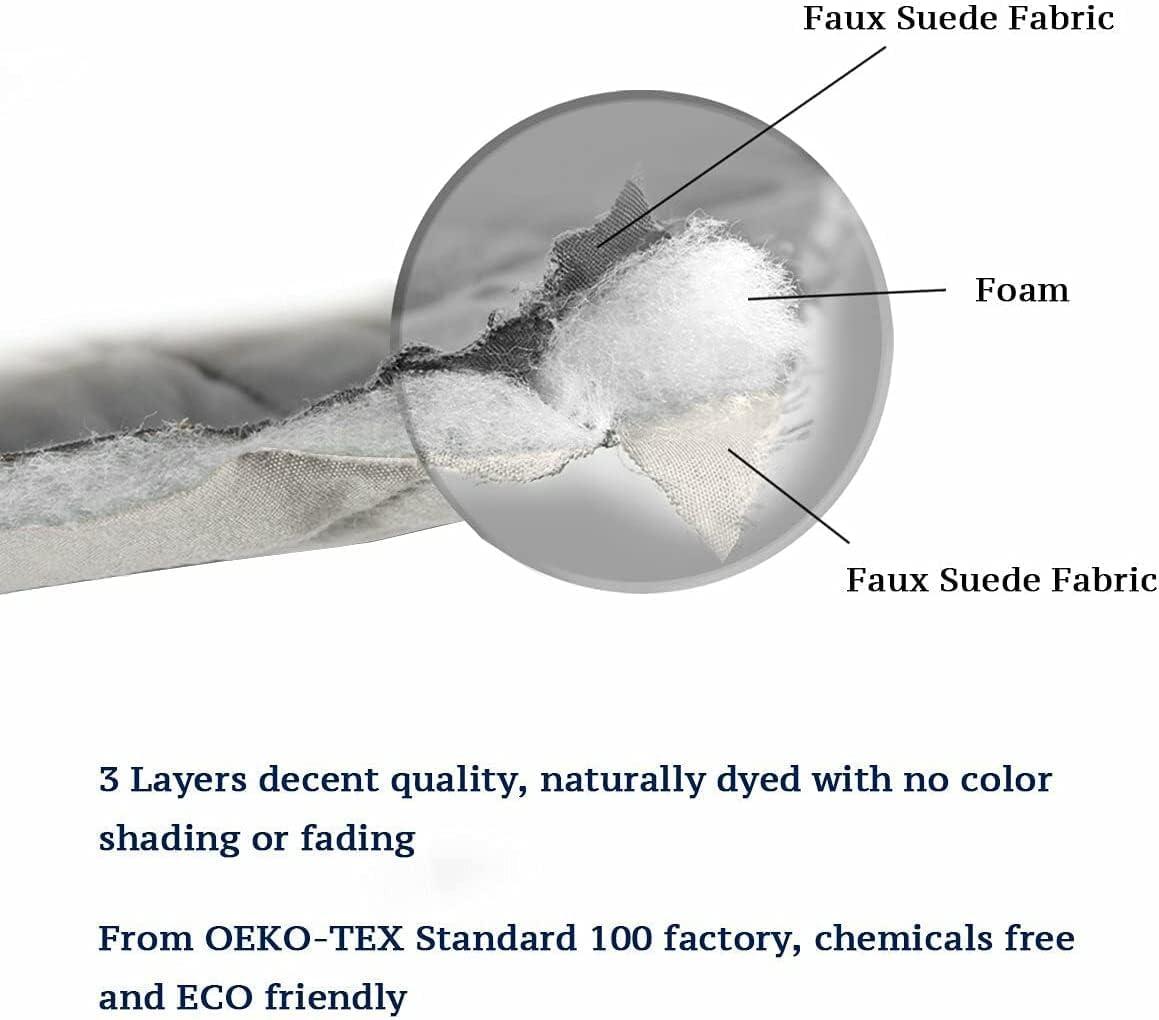 Double Side L Shape Couch Cover Sectional Sofa Covers Set Chaise Couch Cover Slip Covers for Sofas Couches Sectional Furniture Protector Cover (Large,Light Grey)