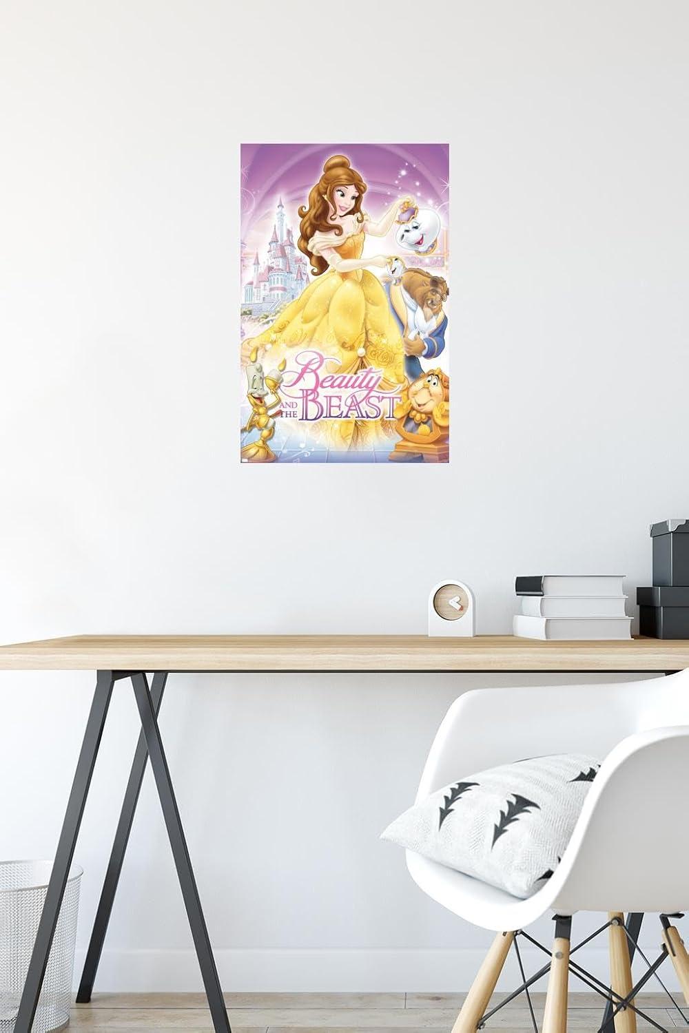 Disney Beauty And The Beast - Cover Wall Poster, 14.725" x 22.375"