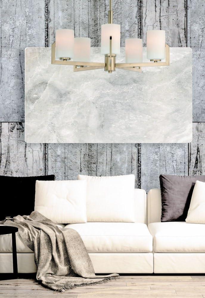 Maxim Lighting Dart 5 - Light Chandelier in Satin Brass