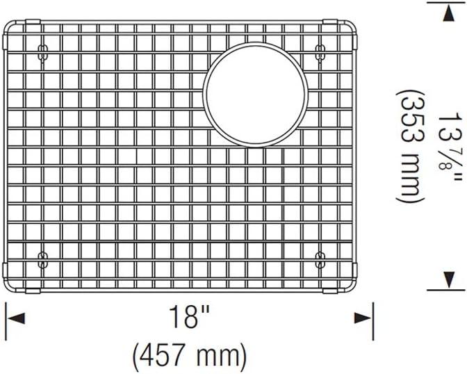 Precis Stainless Steel Sink Grid with Protective Bumpers