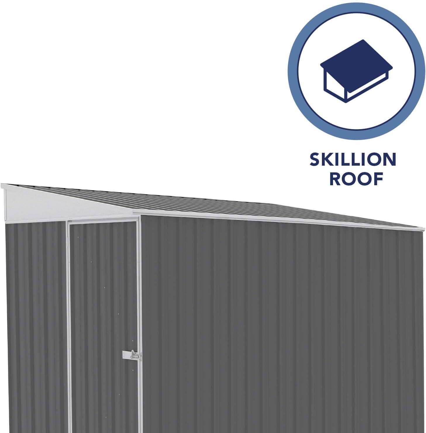 Absco Durango Galvanized Steel Storage Shed