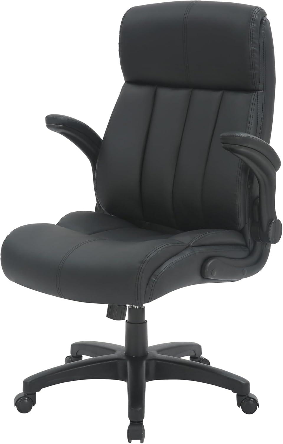 Winston Porter Baillie Medium Back Executive Office Chair with Flip-Up Arms