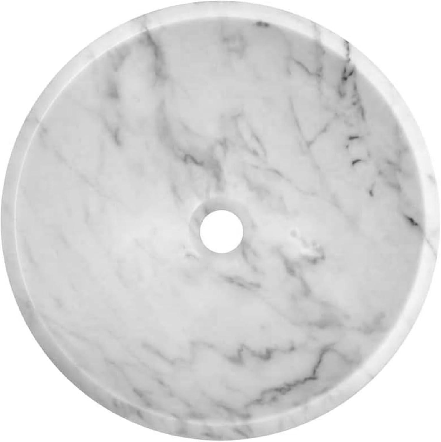 Novatto 17'' Stone Circular Bathroom Sink