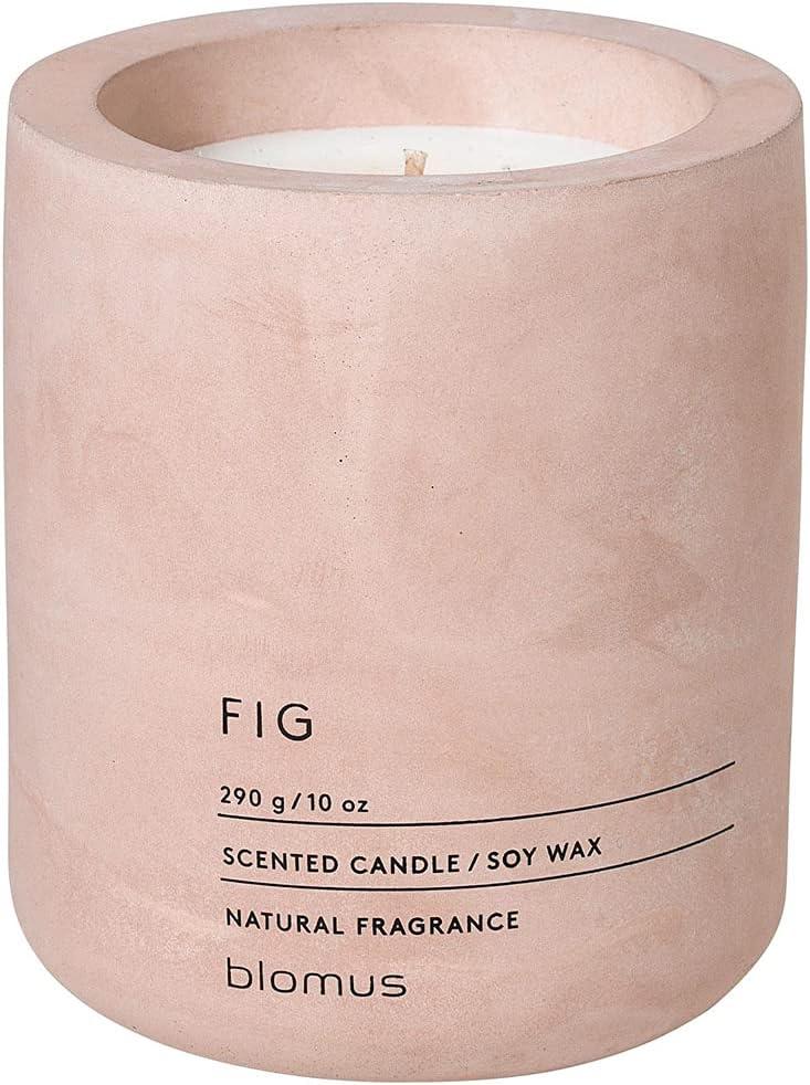Lavender & White Soy Scented Candle in Concrete Jar, 10 oz