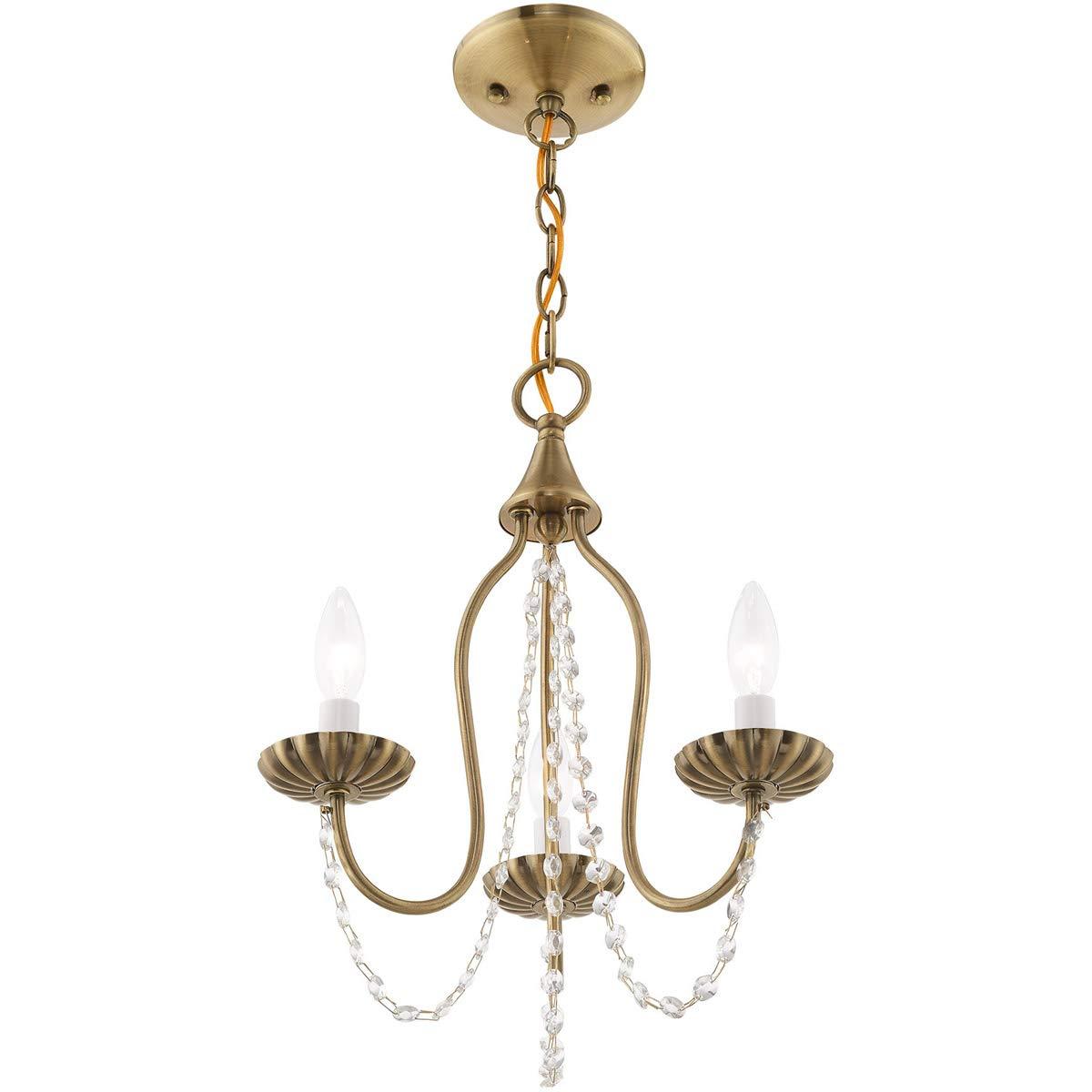 Livex Lighting Alessia 3 - Light Chandelier in  Antique Brass
