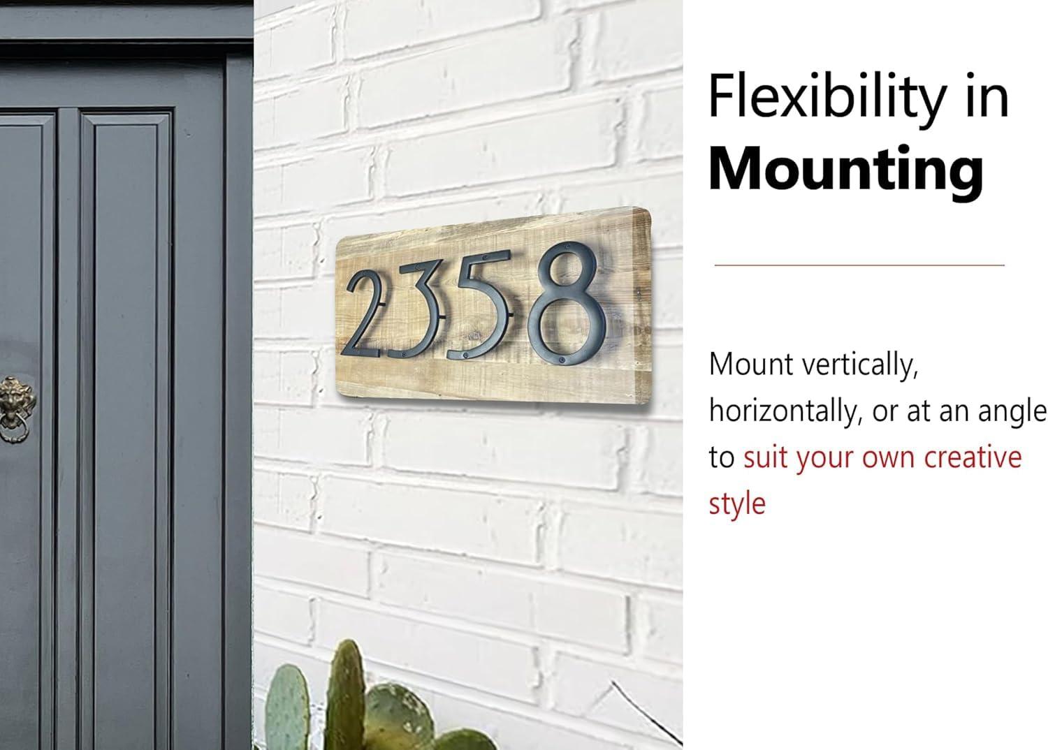 NACH Metal Floating Mount House Number