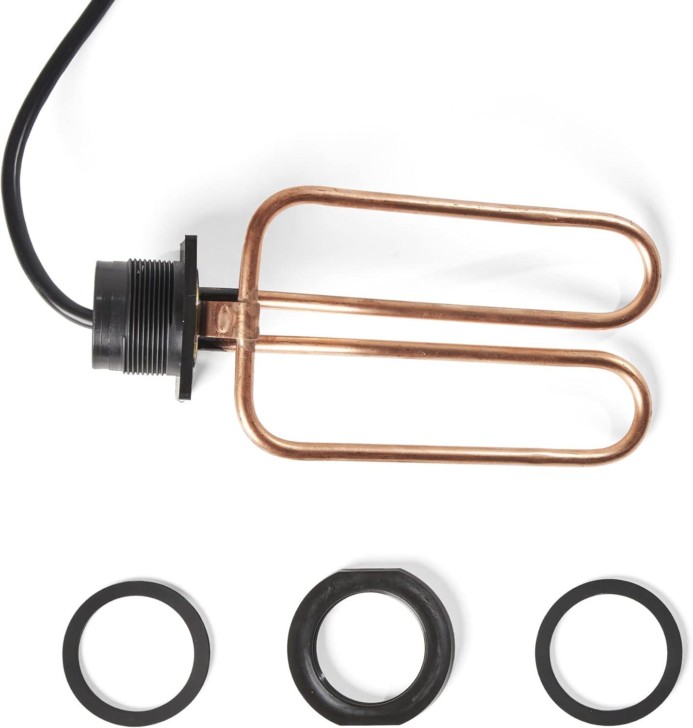 Farm Innovators DPH-15 Outdoor Water Tank Heaters Livestock Stock Tank Drain Plug Water De-Icer Designed for Rubbermaid Tanks