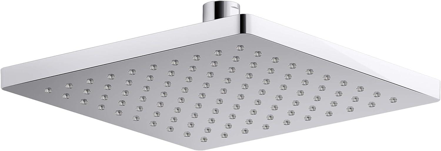 Honesty 8" Single-Function Wall or Ceiling-Mount Square Rainhead, Square Rain Showerhead 2.5 GPM