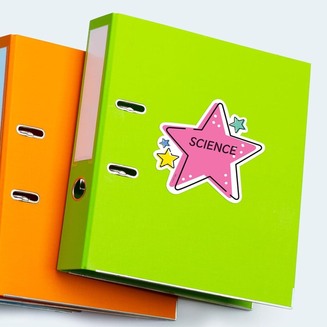 Colorful 6" Designer Star Cut-Outs for Classroom Decor