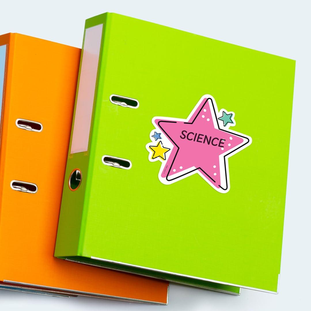 Colorful 6" Designer Star Cut-Outs for Classroom Decor